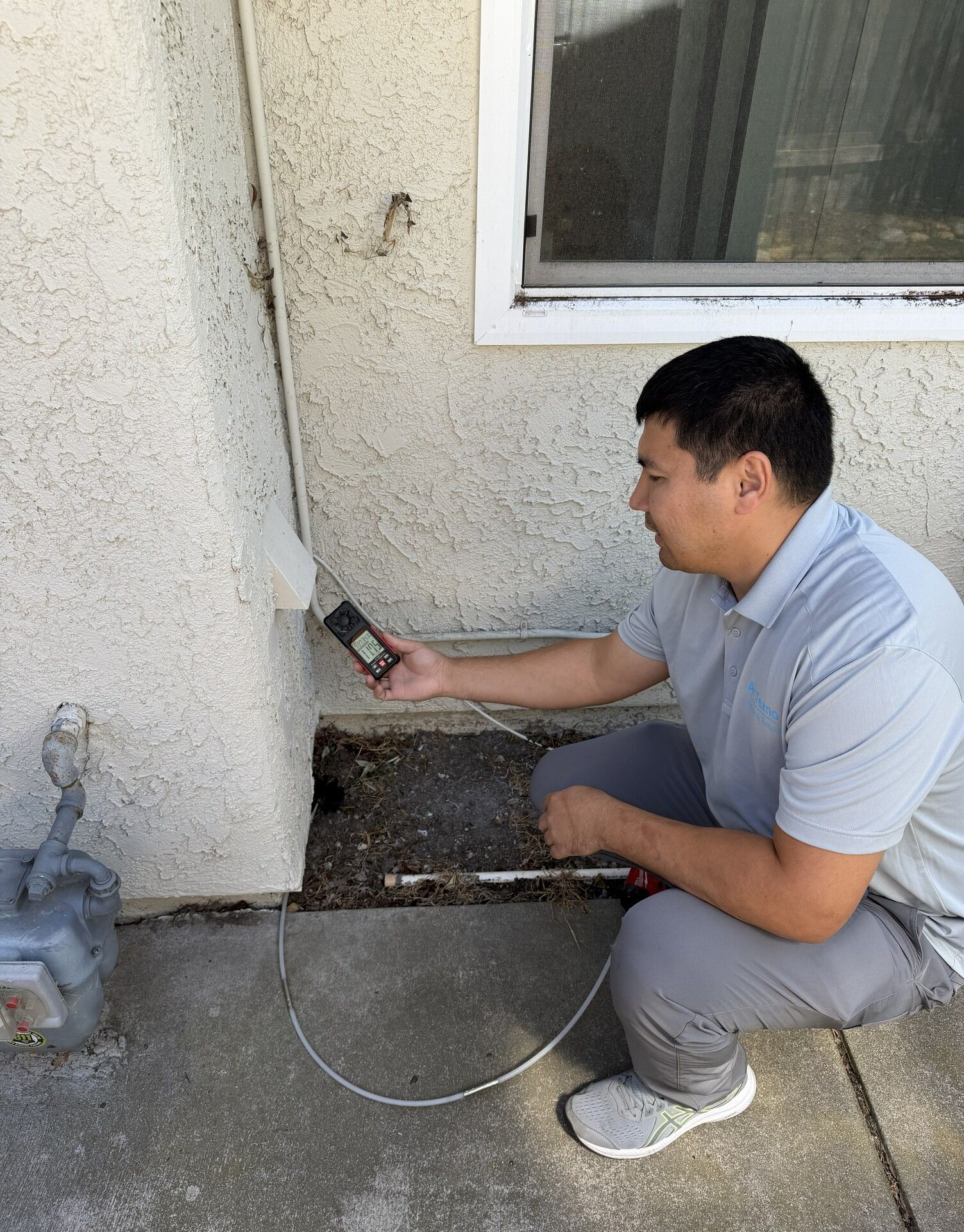 Clean dryer vent after service