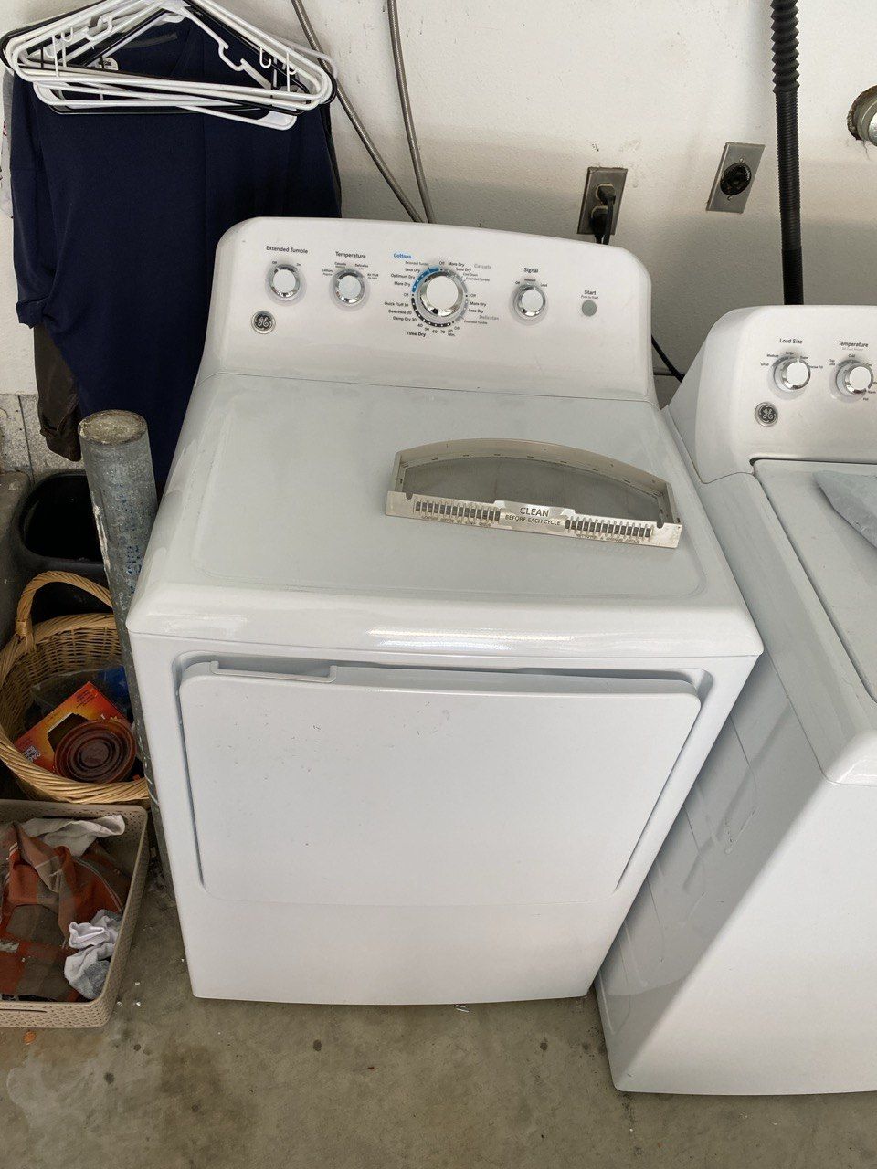 GE dryer repair work