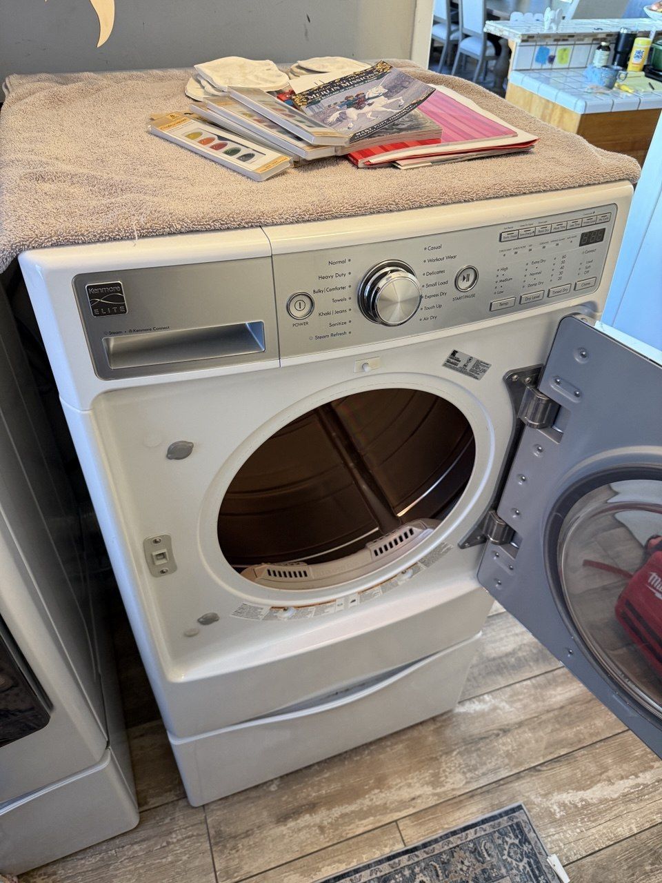 Kenmore dryer repair work