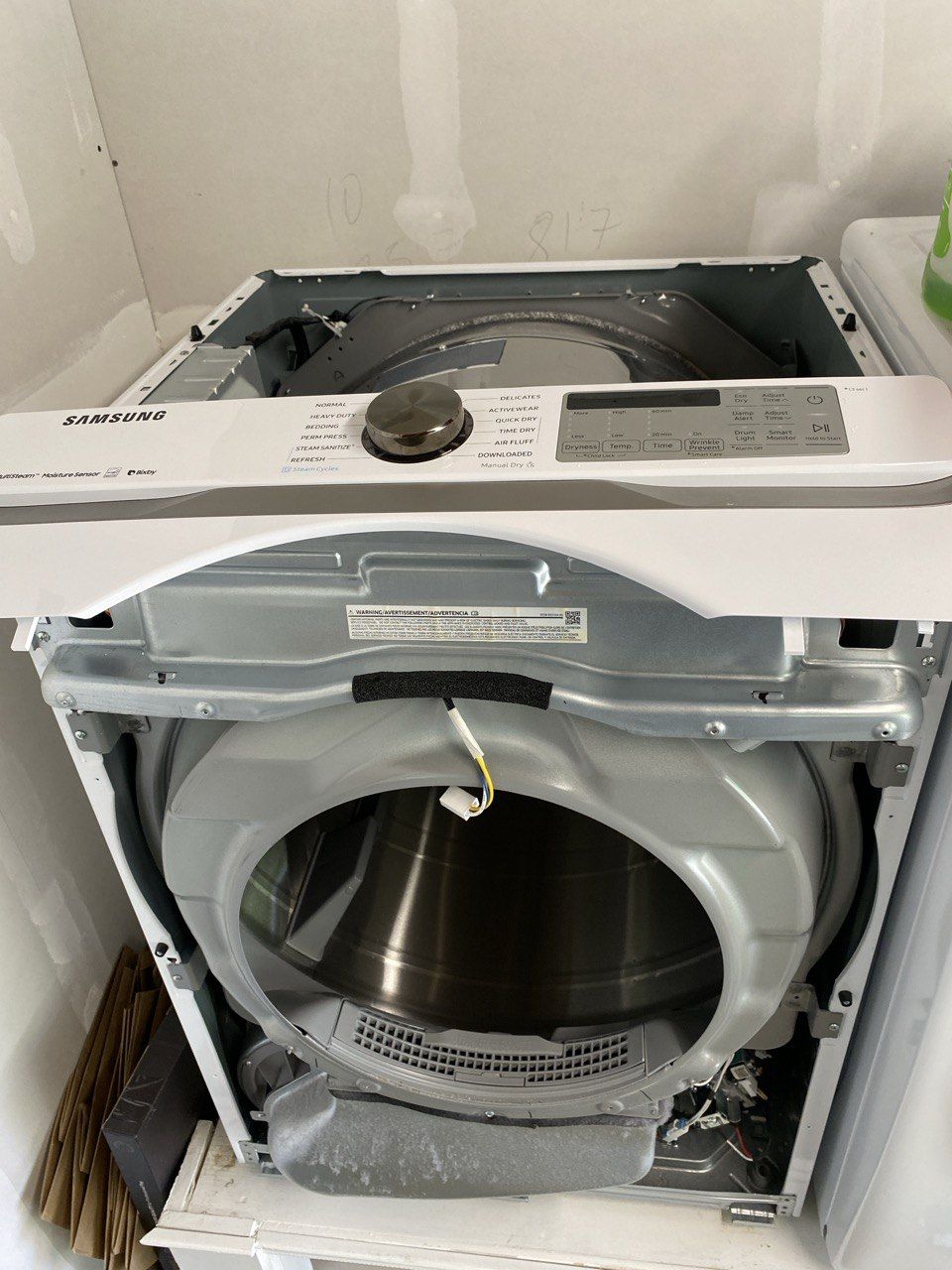 Samsung dryer repair work