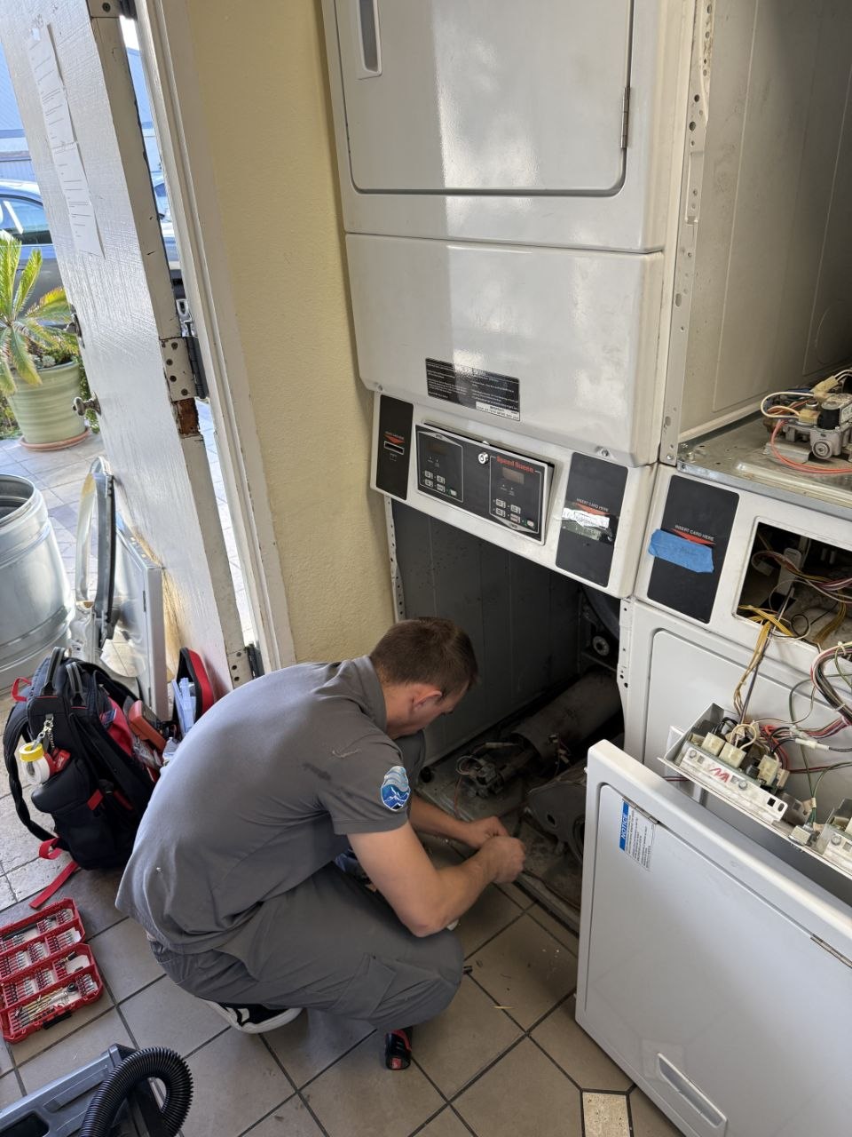 Speed Queen dryer repair work
